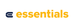 logo saying essentials in yellow